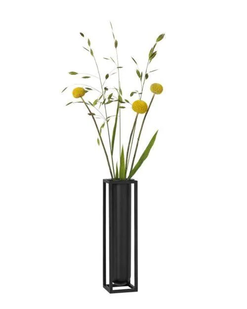 Audo Copenhagen FLORA -maljakko, musta - Image 4