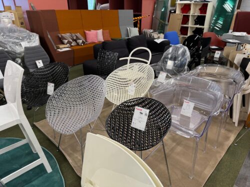 Kartell SMATRIK-tuoli, musta/kromi, outlet - Image 2