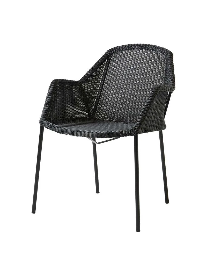 Cane-line BREEZE -pinottava tuoli, musta