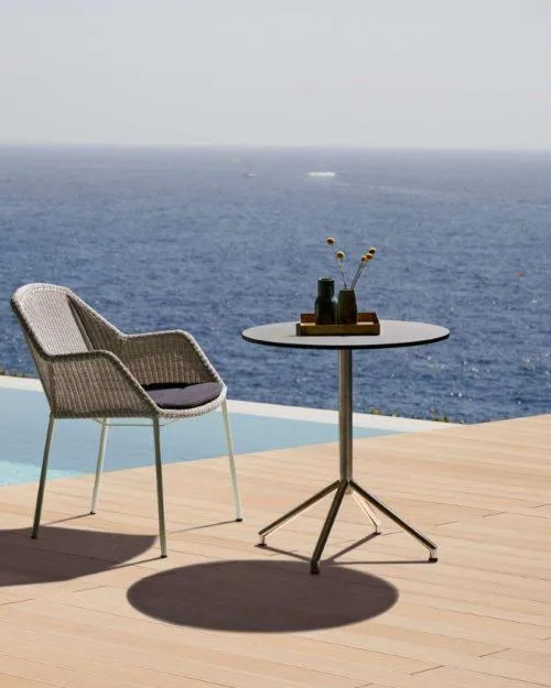 Cane-line BREEZE chair, stackable, light grey - Image 4