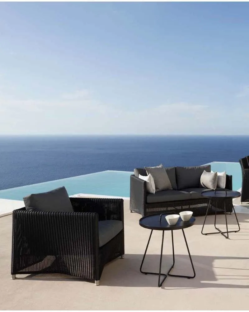 Cane-line DIAMOND 3-istuttava sohva, tummanharmaa - Image 3