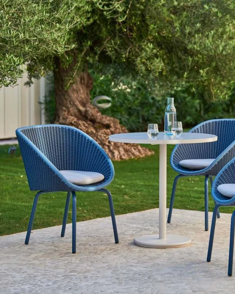 Cane-line GO café table, Ø 80 cm, dark grey - Image 4