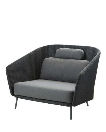 Cane-line MEGA -nojatuoli, tummanharmaa