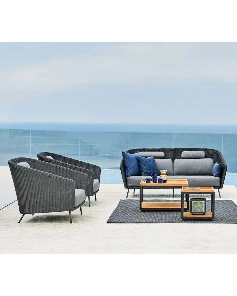 Cane-line MEGA sofa, dark grey - Image 3