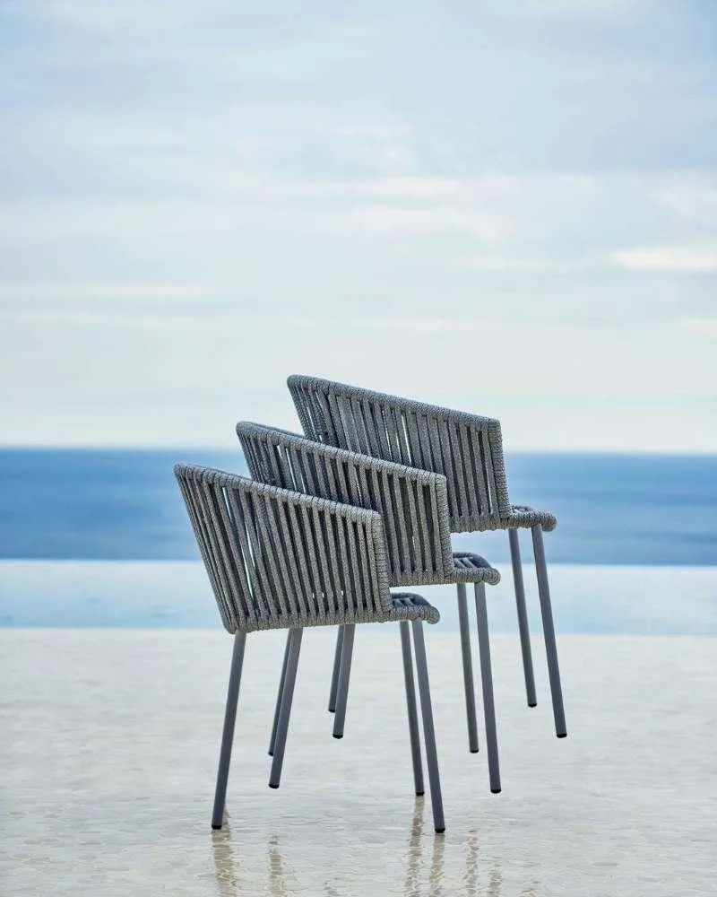 Cane-line MOMENTS -pinottava tuoli, harmaa/musta - Image 4