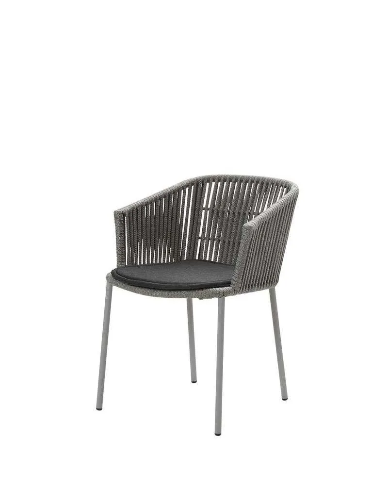 Cane-line MOMENTS -pinottava tuoli, harmaa/musta