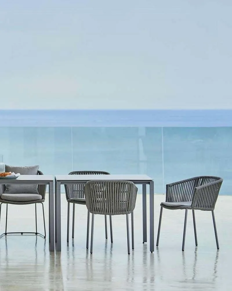 Cane-line MOMENTS -pinottava tuoli, harmaa/musta - Image 2