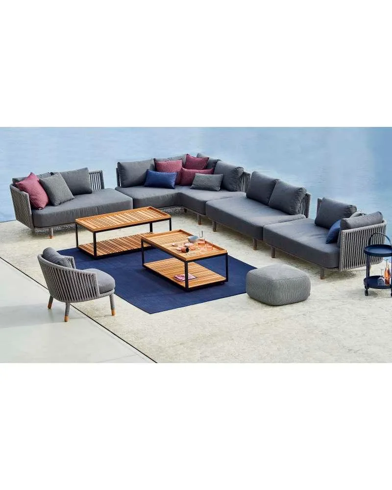 Cane-line MOMENTS armchair, grey - Image 4