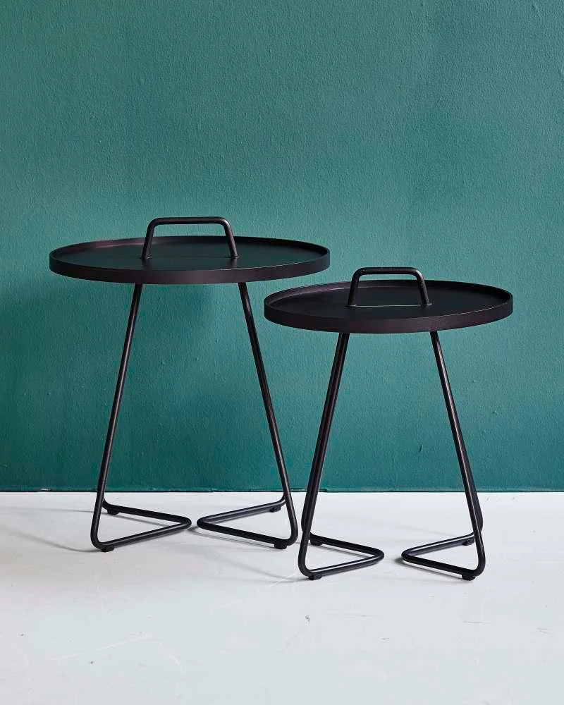 Cane-line ON-THE-MOVE side table, small, dark green - Image 5