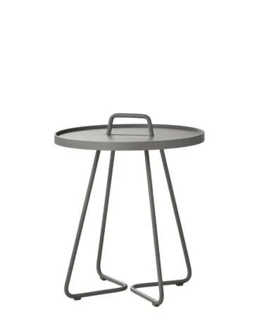 Cane-line ON-THE-MOVE side table, small, grey