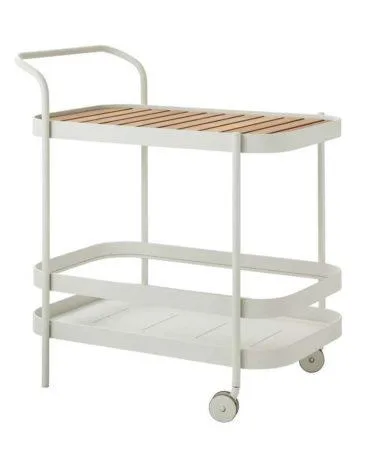 Cane-line ROLL bar trolley, white