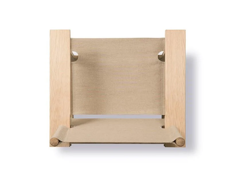 Fredericia THE CANVAS CHAIR -nojatuoli, luonnonväri/saippuoitu tammi - Image 3