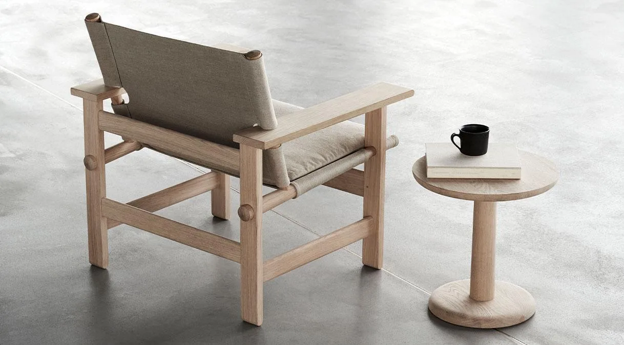 Fredericia THE CANVAS CHAIR -nojatuoli, luonnonväri/saippuoitu tammi - Image 6