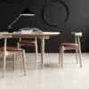 Carl Hansen CH20 chair, white oiled oak / black leather - Image 2