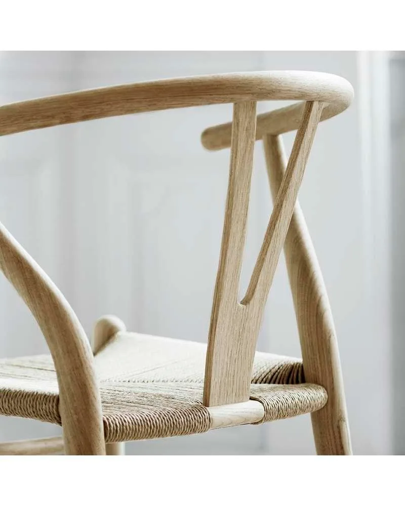 Carl Hansen CH24 chair, oiled oak/black paper cord - Image 4