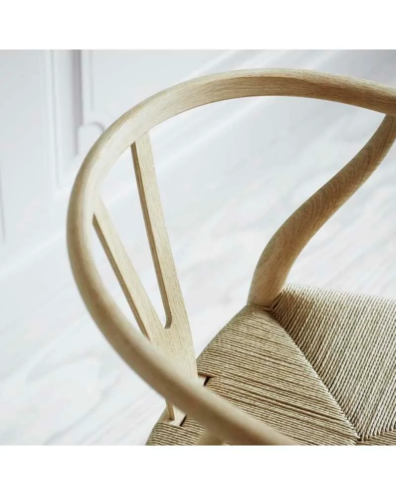 Carl Hansen CH24 chair, oiled oak/black paper cord - Image 5