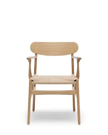 Carl Hansen CH26 -tuoli, öljytty tammi / luonnonvärinen paperinaru