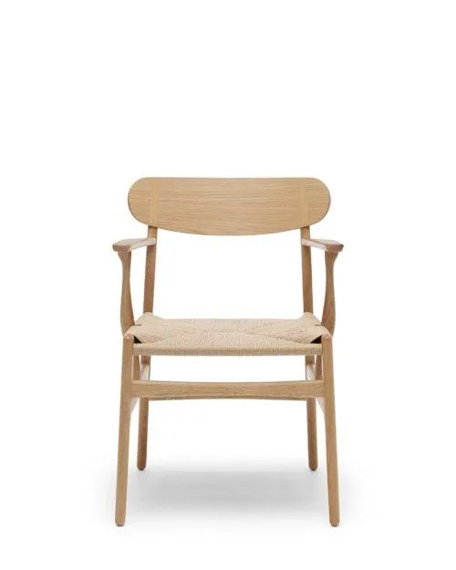 Carl Hansen CH26 -tuoli, öljytty tammi / luonnonvärinen paperinaru