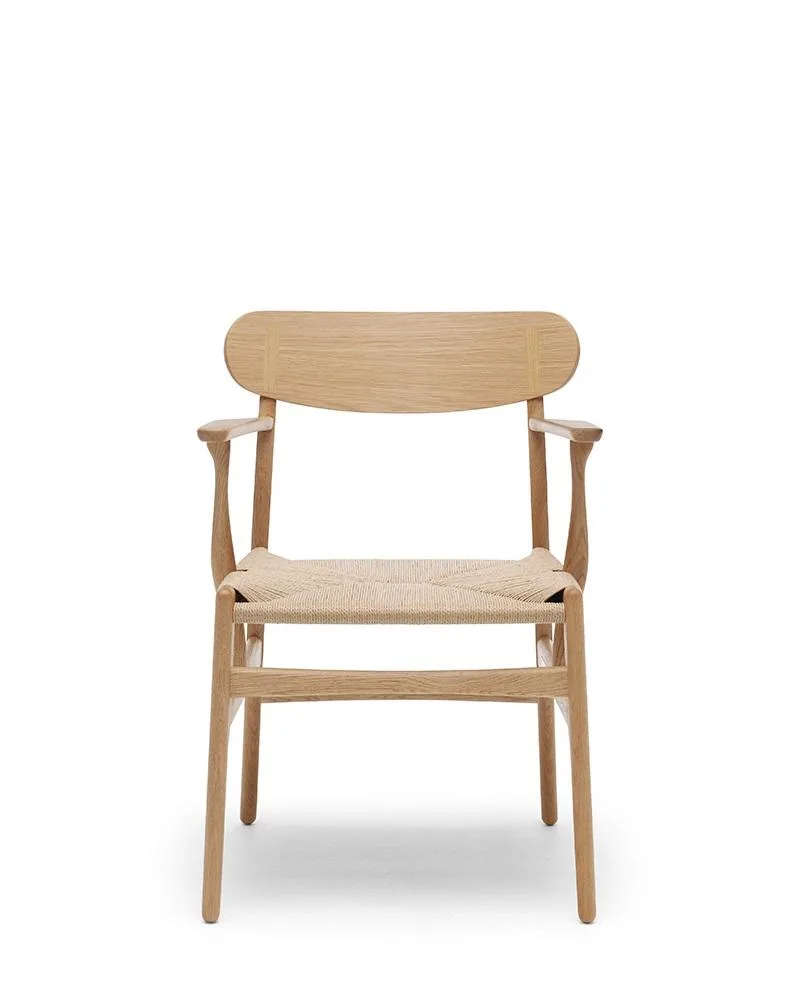 Carl Hansen CH26 -tuoli, öljytty tammi/luonnonvärinen paperinaru