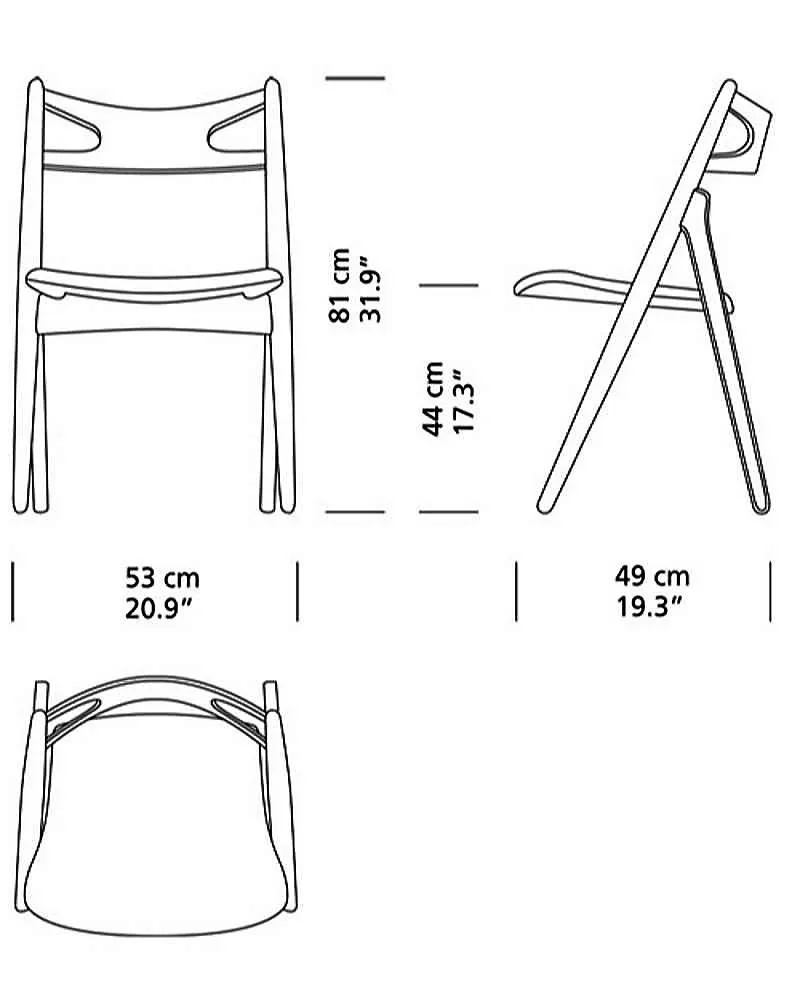 Carl Hansen CH29P chair, soaped oak / leather - Image 6