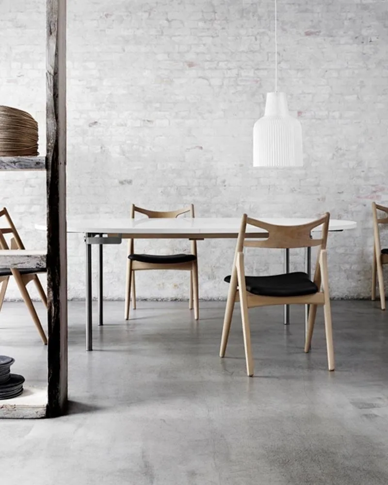 Carl Hansen CH29P chair, soaped oak / leather - Image 5