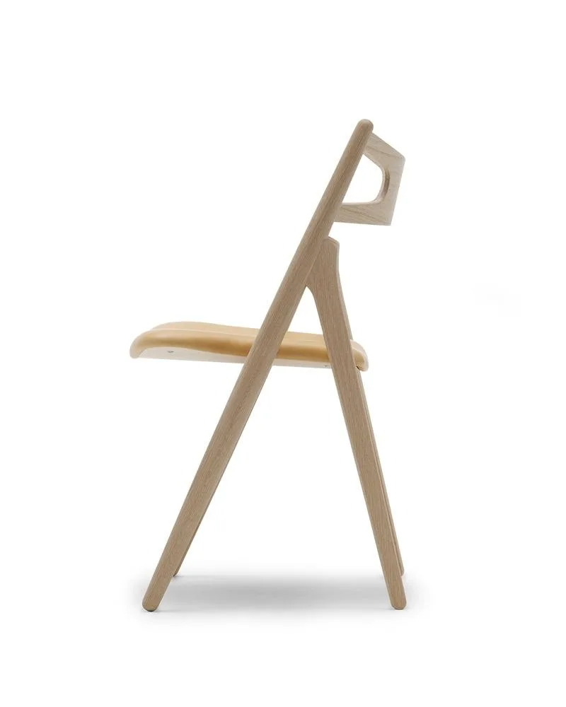 Carl Hansen CH29P chair, soaped oak / leather - Image 3