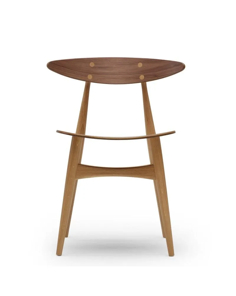 Carl Hansen CH33T chair, oiled oak / oiled walnut - Image 2