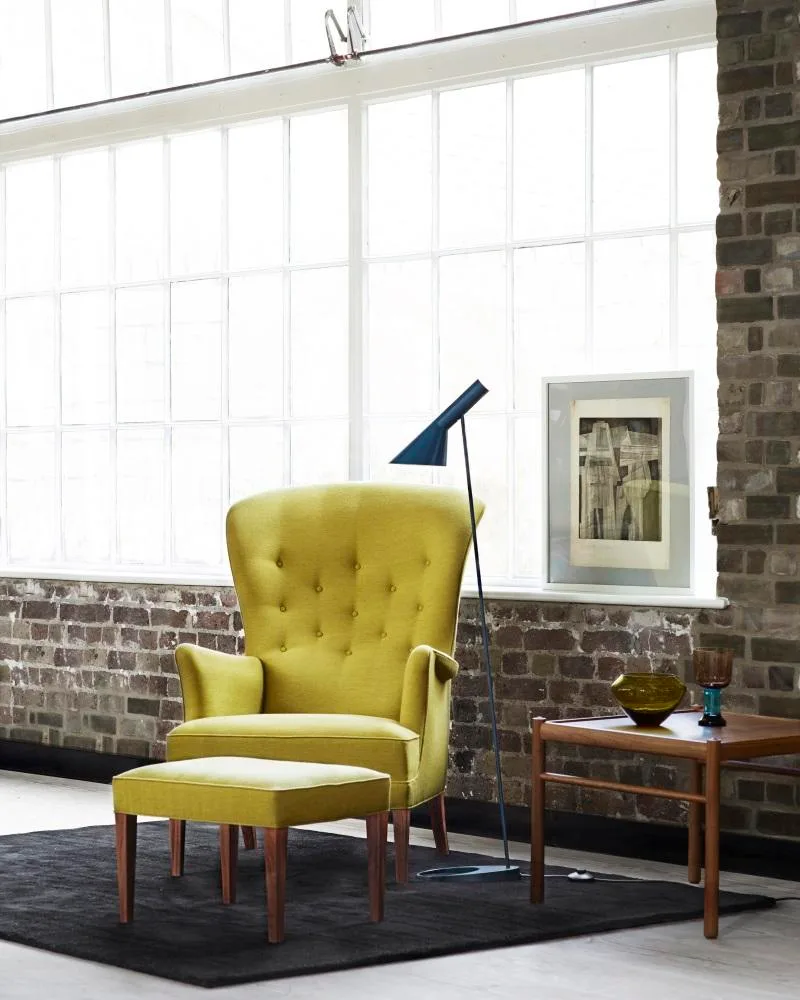 Carl Hansen FH419 HERITAGE armchair, grey / lacquered oak - Image 3