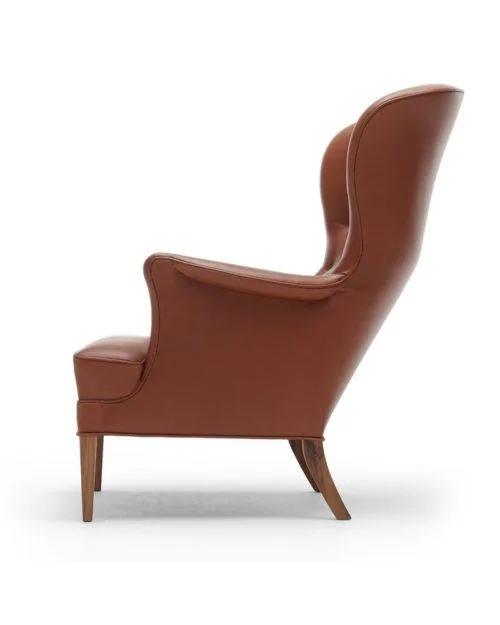 Carl Hansen FH419 HERITAGE armchair, brown leather / oiled walnut - Image 2