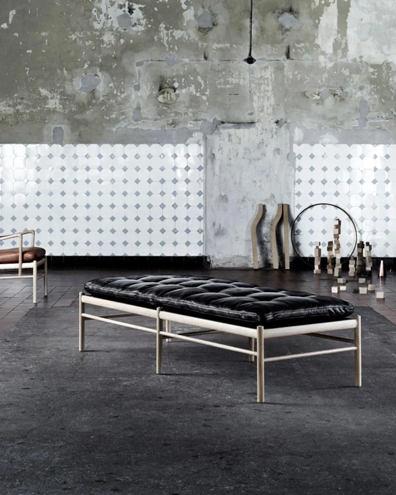 Carl Hansen OW150 daybed, oiled oak / brown leather - Image 3