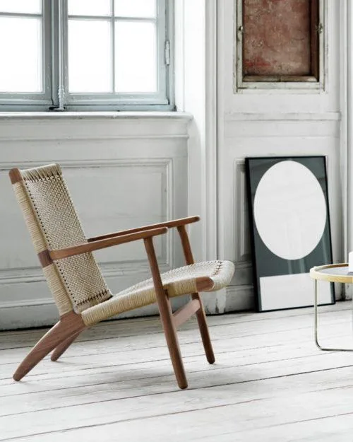 Carl Hansen CH25 chair, oiled oak / natural paper cord - Image 4