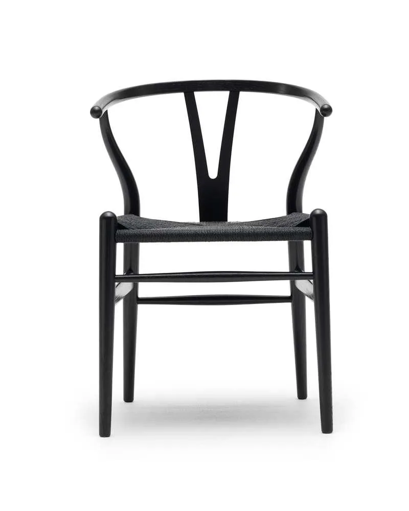 Carl Hansen CH24 chair, black oak/black paper cord