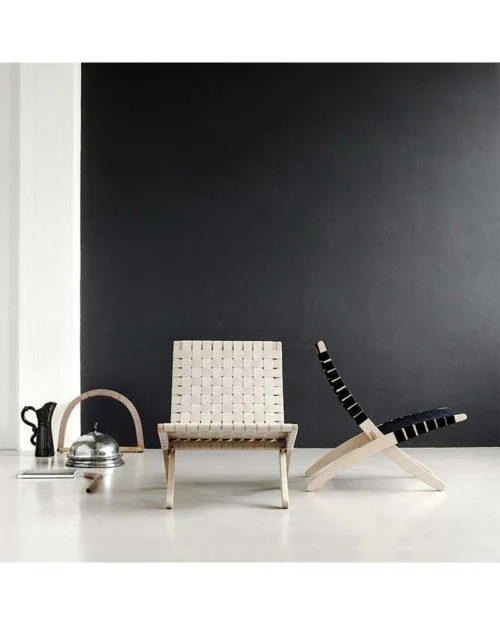 Carl Hansen MG501 -nojatuoli, mustaksi maalattu tammi / musta punos - Image 3