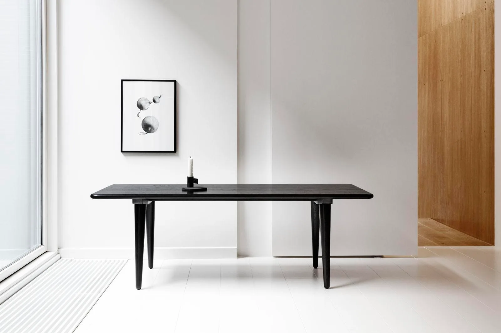 Carl Hansen CH011 -sohvapöytä, saippuoitu tammi, 130x55cm - Image 4