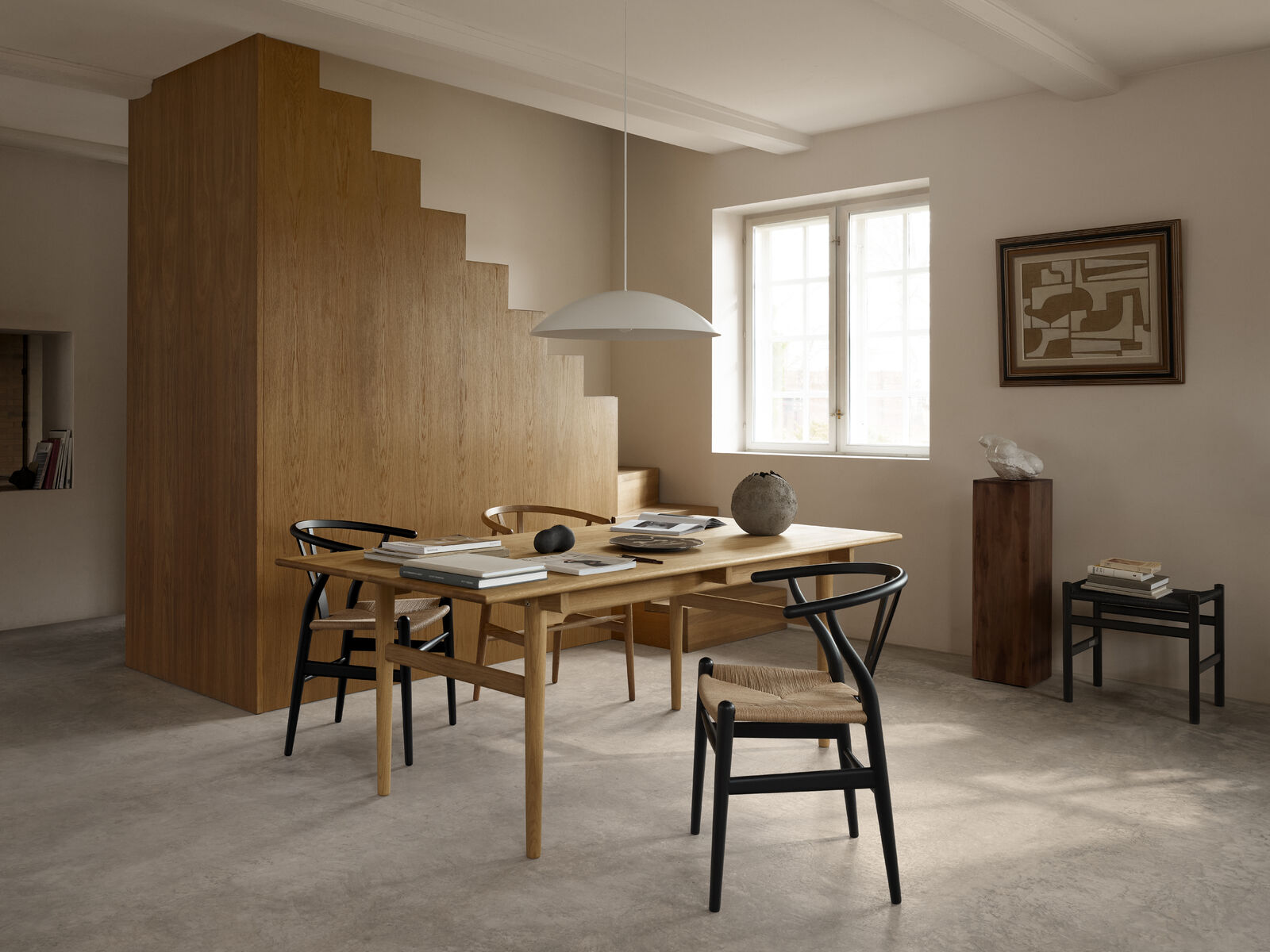 Carl Hansen & Søn CH24 WISHBONE -tuoli, musta (soft black) pyökki/luonnonvärinen paperinaru - Image 2