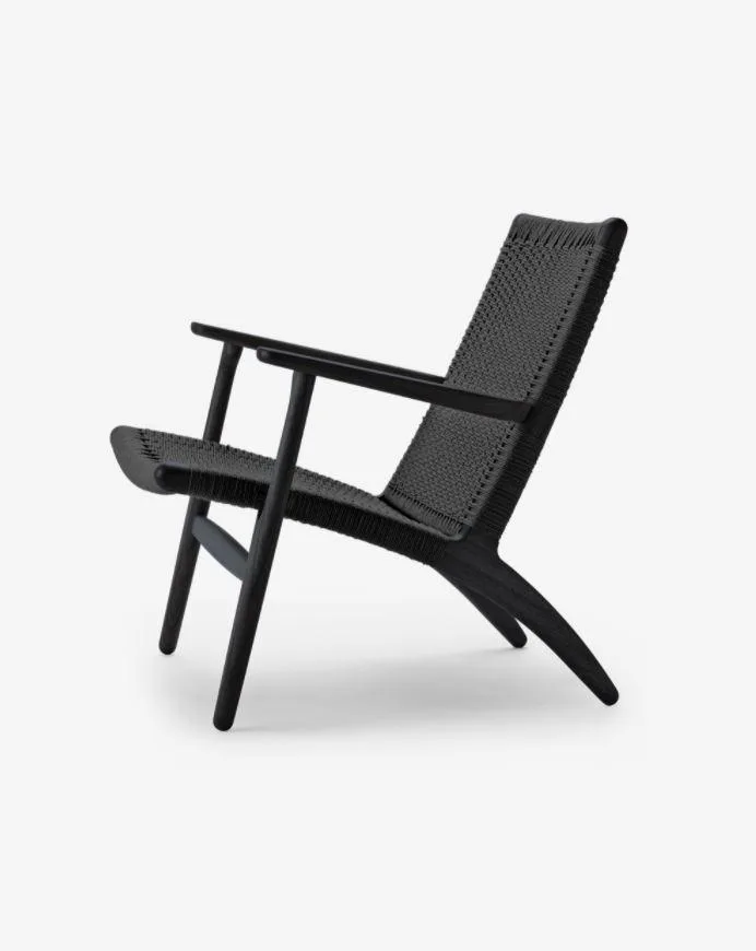Carl Hansen CH25 chair, black oak / black paper cord - Image 2