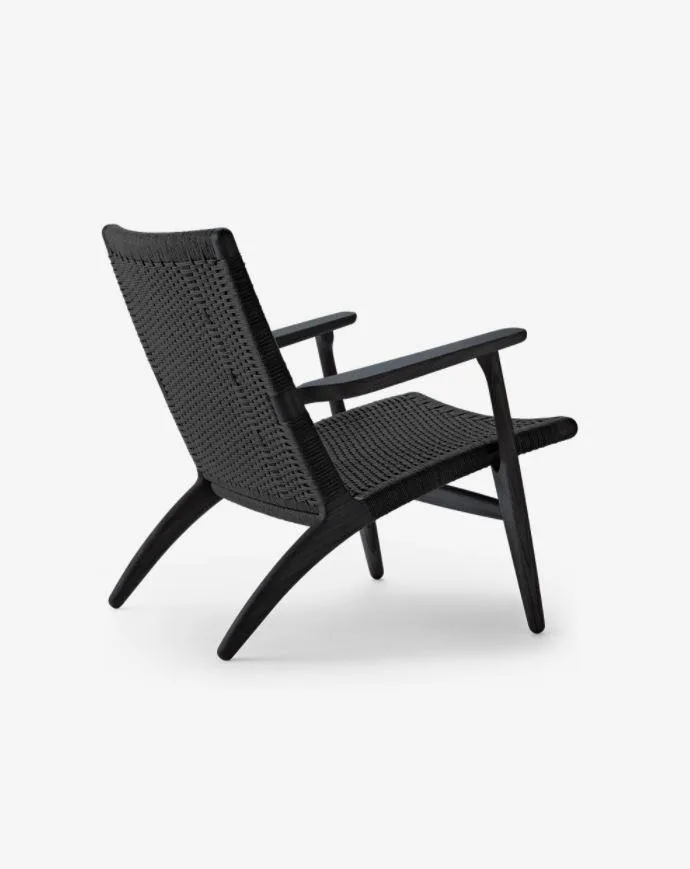 Carl Hansen CH25 chair, black oak / black paper cord - Image 3