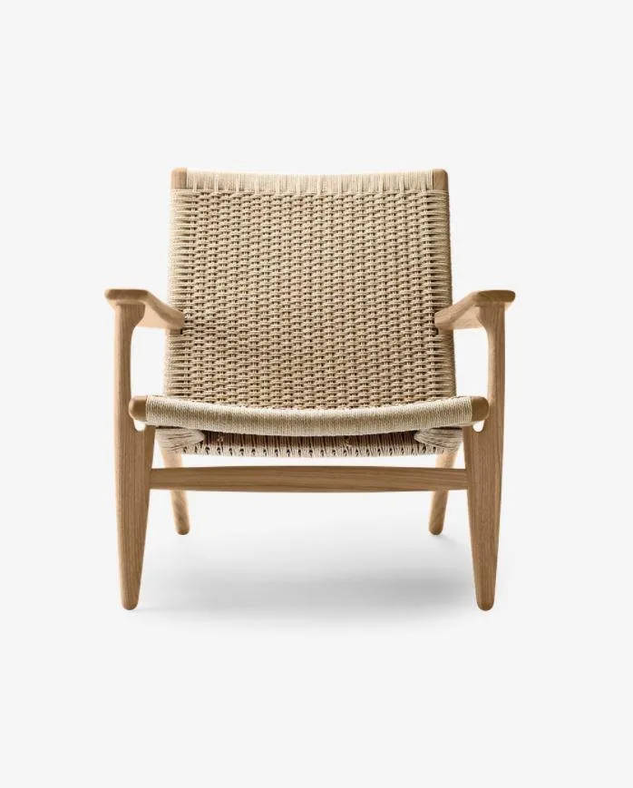 Carl Hansen CH25 chair, oiled oak / natural paper cord