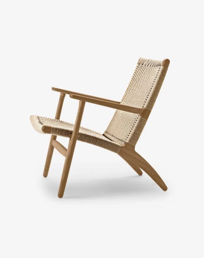 Carl Hansen CH25 chair, oiled oak / natural paper cord - Image 2