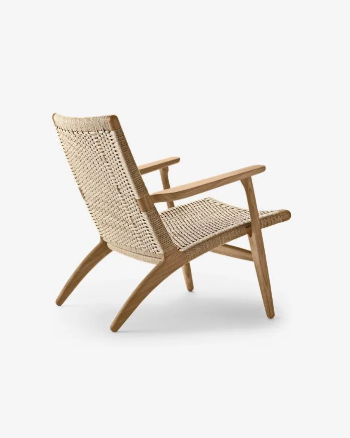 Carl Hansen CH25 chair, oiled oak / natural paper cord - Image 3