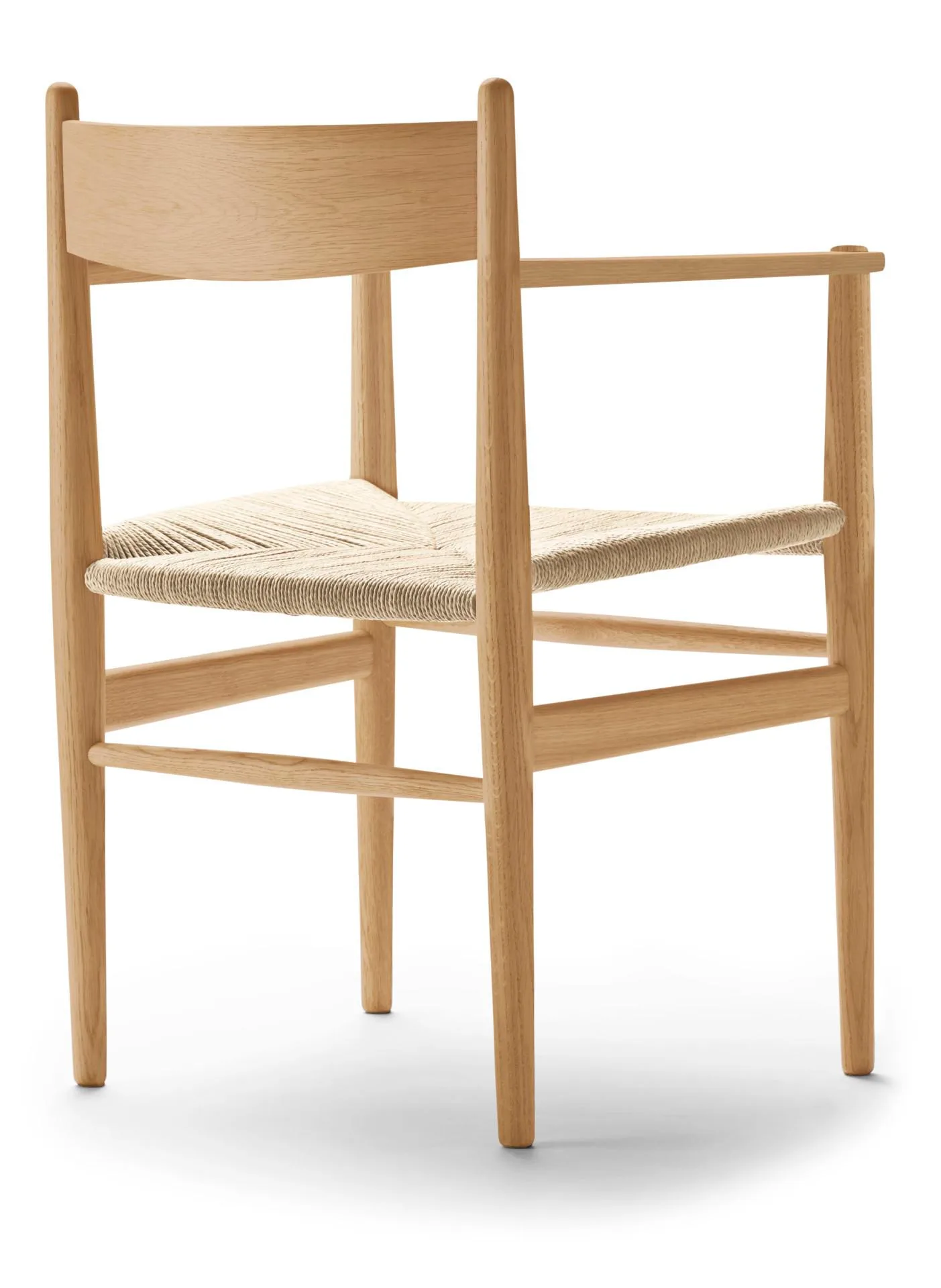 Carl Hansen CH37 -tuoli, öljytty tammi/luonnonvärinen paperinaru - Image 2