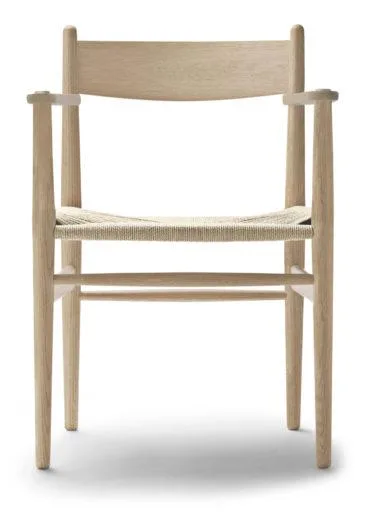 Carl Hansen CH37 chair, white oiled oak