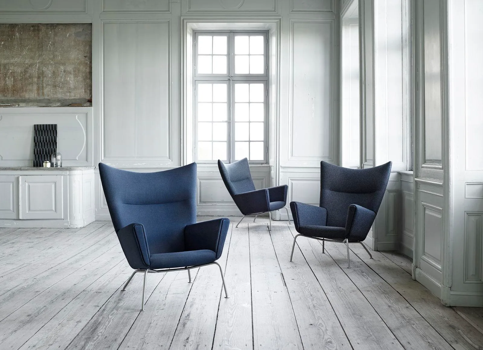 Carl Hansen CH445 WING -armchair, black leather - Image 6