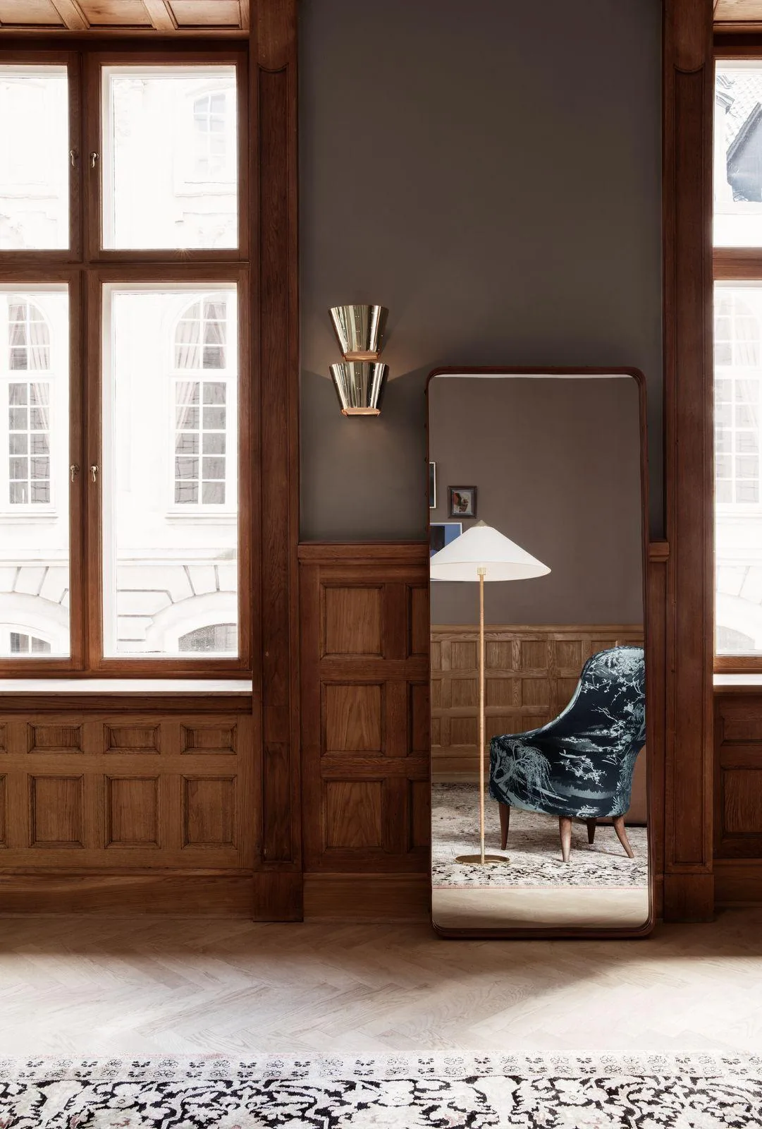 GUBI ADNET RECTANGULAR -peili, 70x180cm, ruskea - Image 2