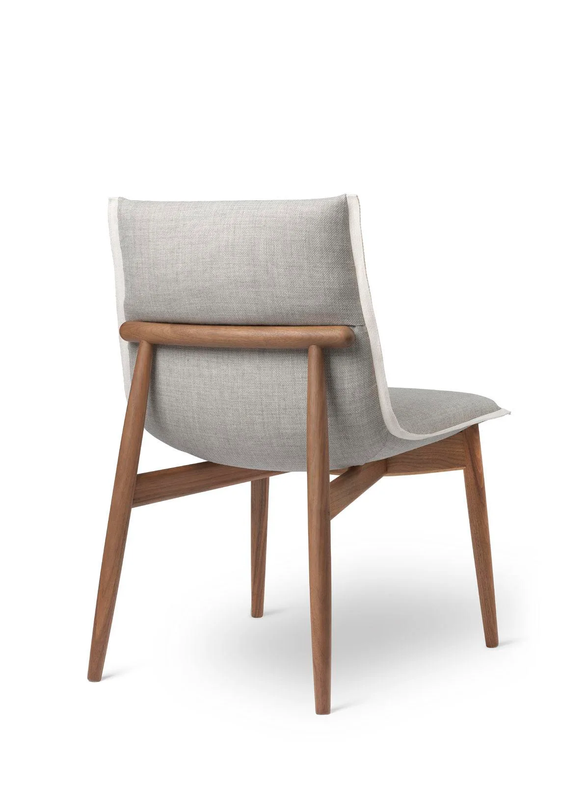 Carl Hansen E004 EMBRACE chair, oiled walnut / fabric upholstery - Image 2