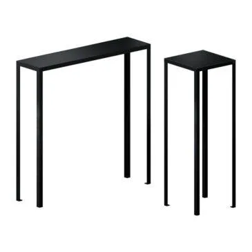 Zeus CONSOLE SLIM -konsolitaso, 40 x 40 cm, musta