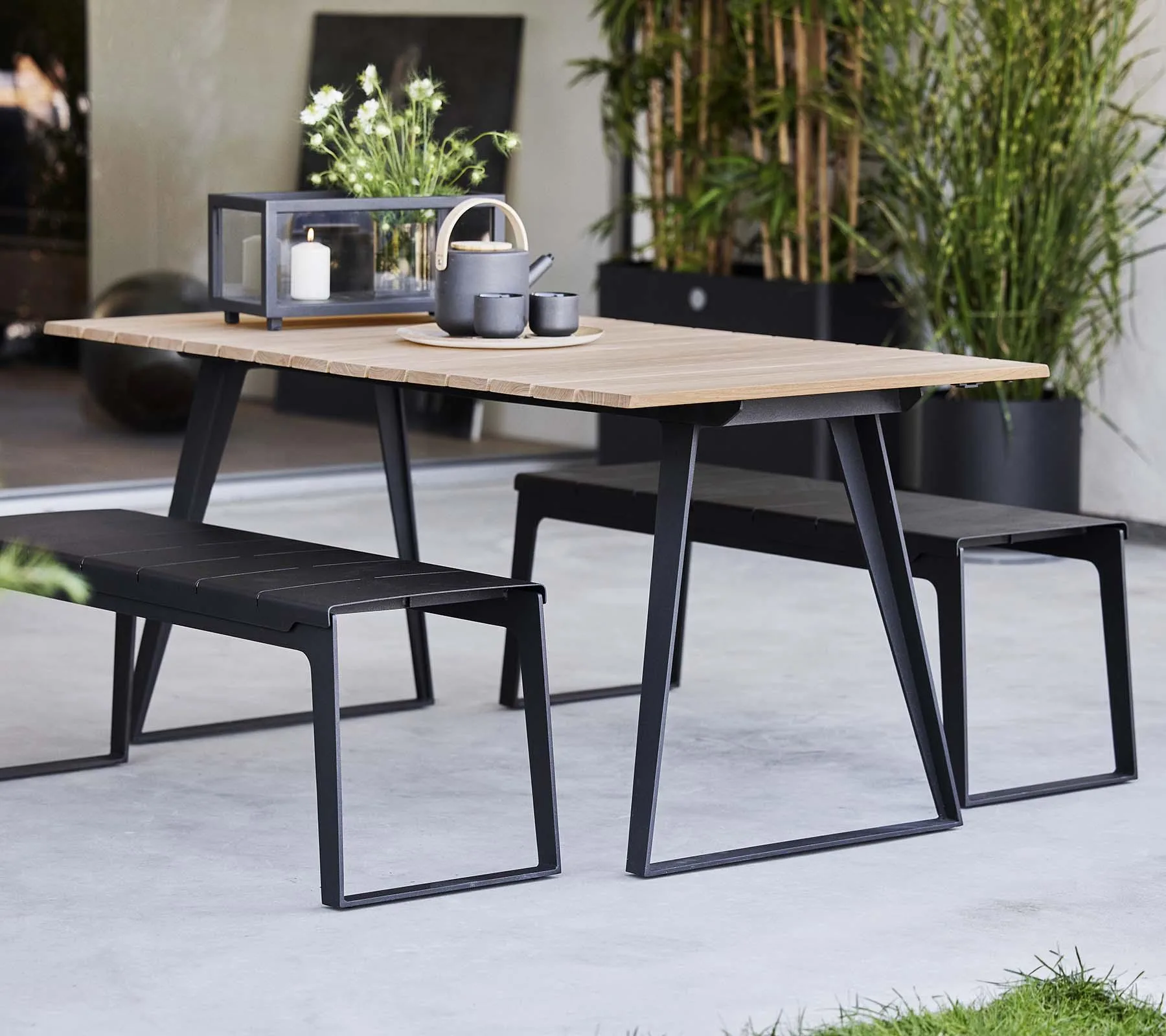 Cane-line COPENHAGEN -bench, dark grey - Image 3