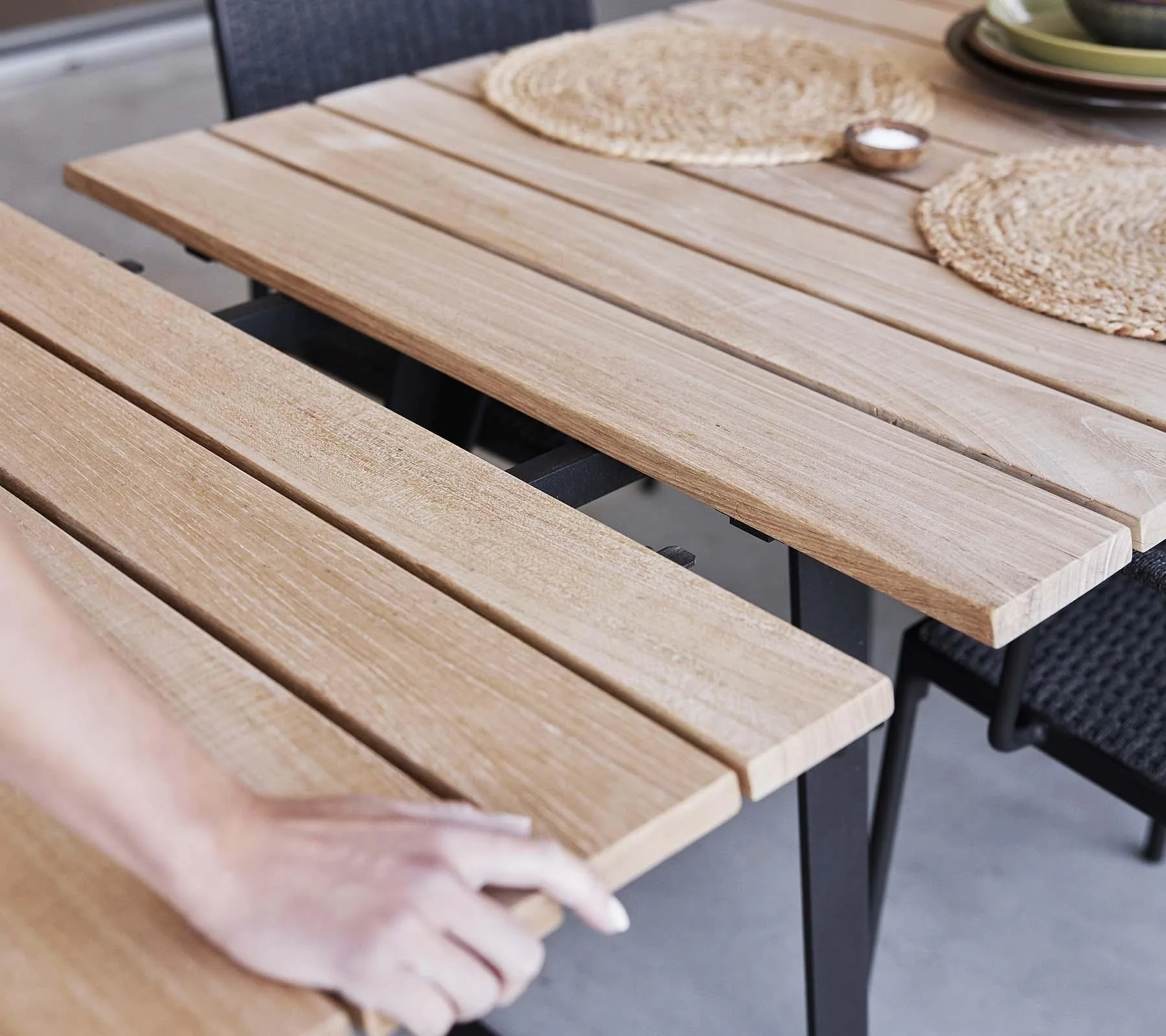 Cane-line COPENHAGEN -dining table with extension - Image 4