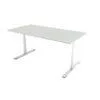 Dencon DELTA electric table 160x80 cm, white