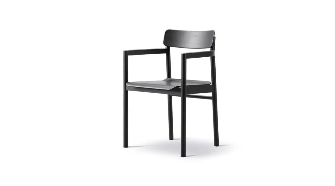 Fredericia POST chair, black lacquered oak - Image 2